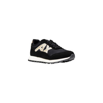 Sneakers by Armani Exchange for women in polyester & rubber presents a sumptuous silhouette from the Women's Lightweight Athletic Casual Polyester & Rubber Sneakers collection, showcasing a sumptuous athletic casual style for an elevated aesthetic.