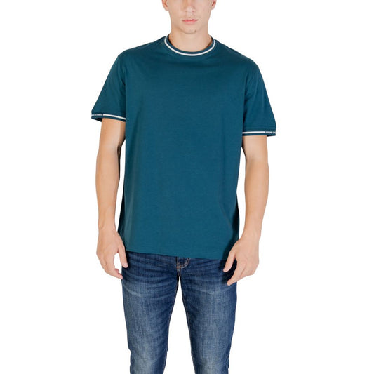 Armani Exchange Men's Crew-Neck Cotton T-Shirt - Black