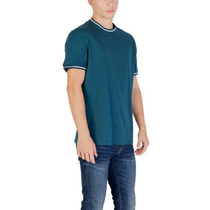 Armani Exchange Men's Crew-Neck Cotton T-Shirt - Black
