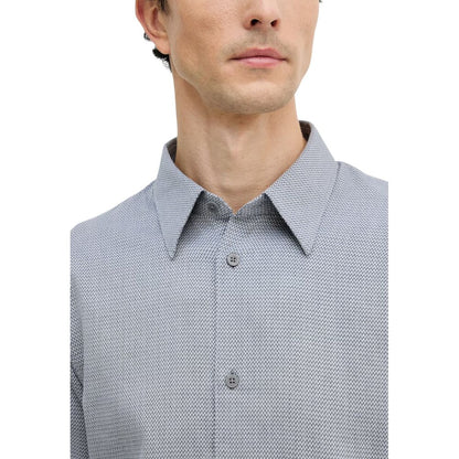Shirt by Armani Exchange for men in cotton black & white features an polished silhouette, showcasing a sophisticated and detail for a truly polished finish.