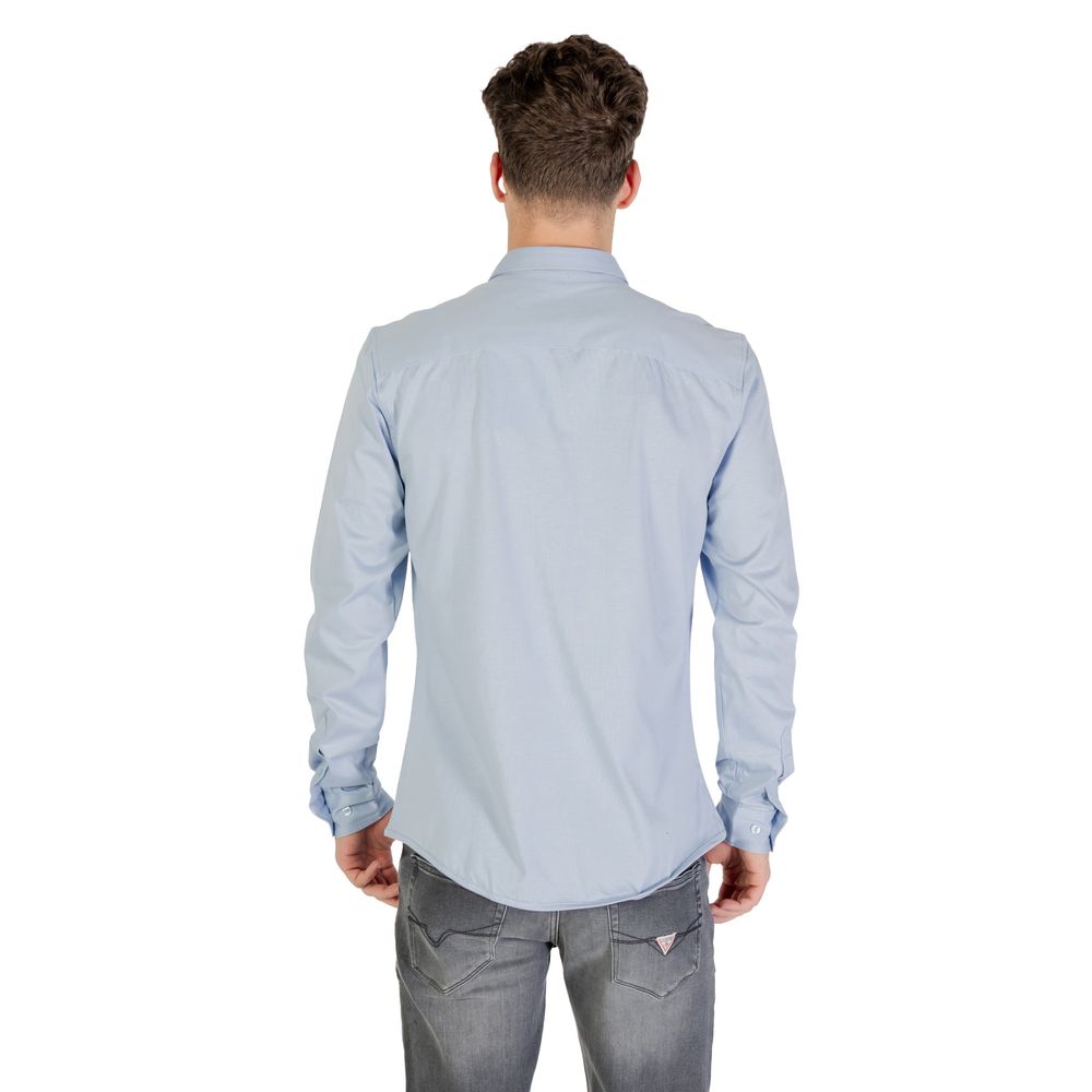 Shirt by Only & Sons for men in cotton blue, featuring a nuanced and nuanced for a sophisticated finish.