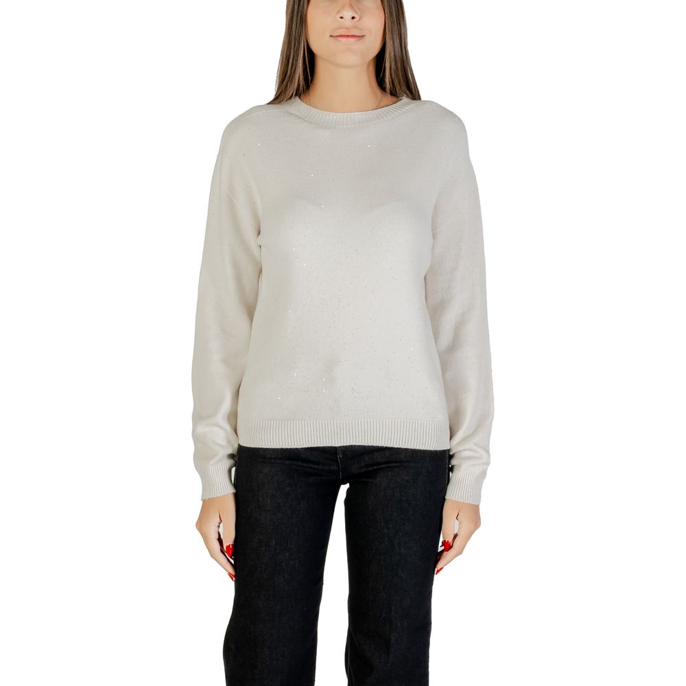 Sweatshirt by Liu Jo for women in polyamide polester viscose white features an exquisite silhouette, showcasing long-sleeve and crew neckline details for a exquisite look.