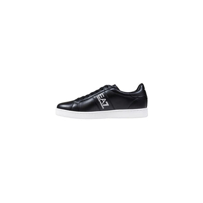 EA7 Emporio Armani Men's Padded Casual Leather & Rubber Sneakers - Black White