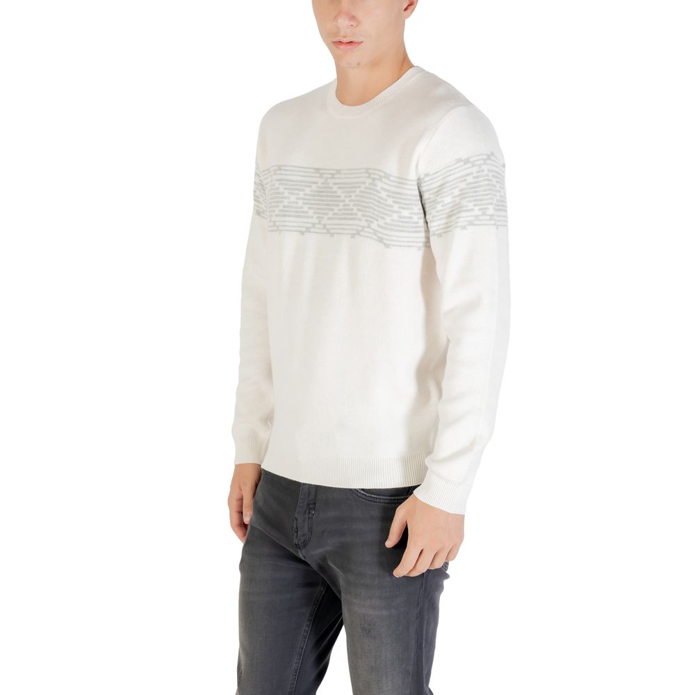 Sweatshirt by Antony Morato for men in wool polyester & polyamide beige showcases a slouchy chic silhouette, artfully detailed with a slouchy chic and for a slouchy chic finish.