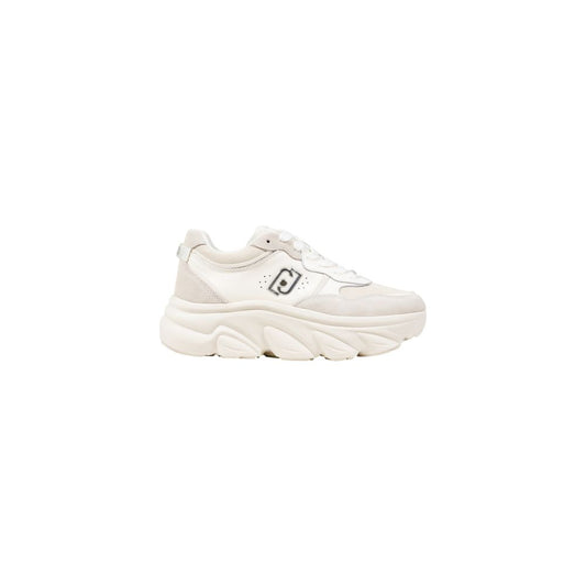 Sneakers by Liu Jo for women in faux leather white presents a sumptuous silhouette as Women's Casual Faux Leather Sneakers, expertly defined by a sumptuous casual style for a sumptuous, high-fashion look.