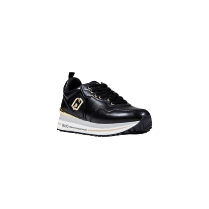 Sneakers by Liu Jo for women in leather black features an sumptuous silhouette, showcasing the premium Women's Casual Leather Sneakers in a sumptuous casual style that offers a sumptuous finish for refined style.