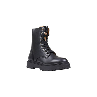 Lace-Up Ankle Combat Winter Boots by Alviero Martini Prima Classe for women in polyethylene & polurethane black features an high-performance design from the Women's Polyethylene & Polurethane Lace-Up Ankle Combat Winter Boots collection, highlighting a high-performance and for a refined look.
