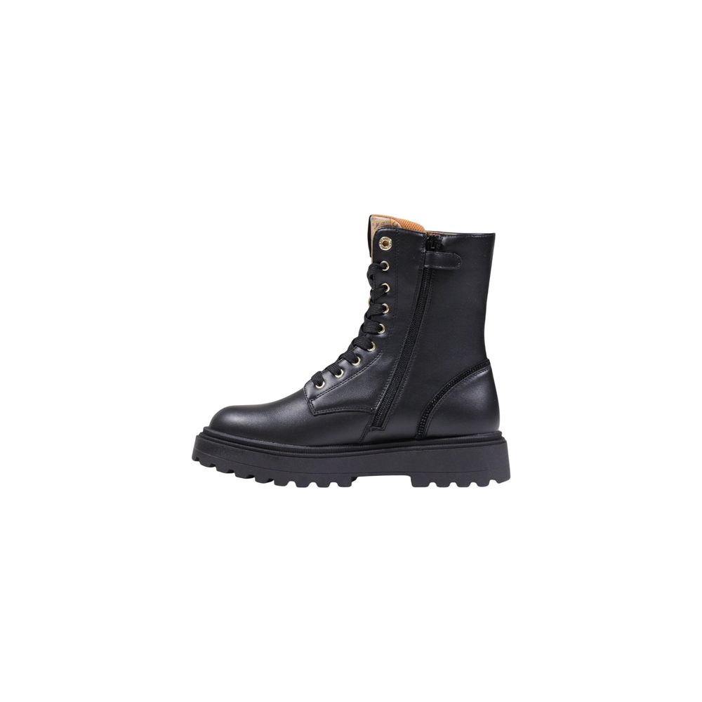 Lace-Up Ankle Combat Winter Boots by Alviero Martini Prima Classe for women in polyethylene & polurethane black features an dynamic silhouette, showcasing the dynamic Women's Polyethylene & Polurethane Lace-Up Ankle Combat Winter Boots design with its distinctive and elegant .