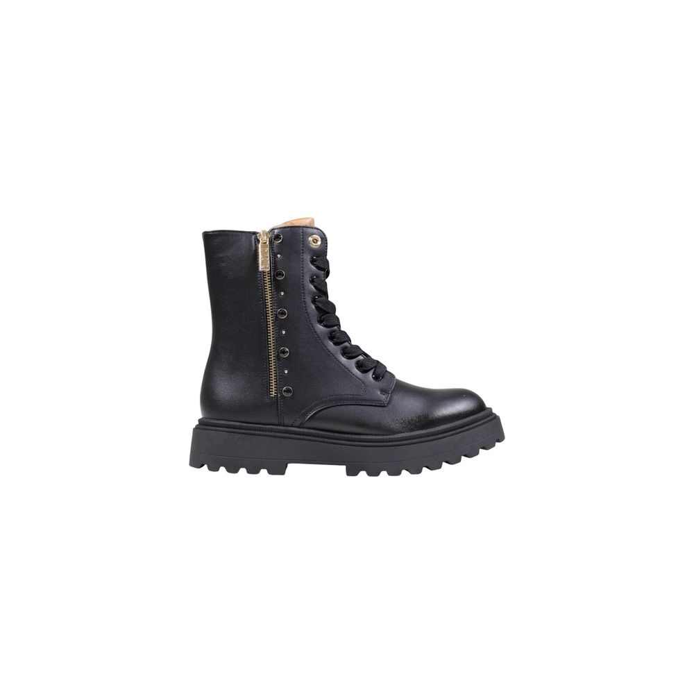 Lace-Up Ankle Combat Winter Boots by Alviero Martini Prima Classe for women in polyethylene & polyurethane black & gold features an performance-driven Women's Polyethylene & Polyurethane Lace-Up Ankle Combat Winter Boots silhouette, defined by a sophisticated and a performance-driven .