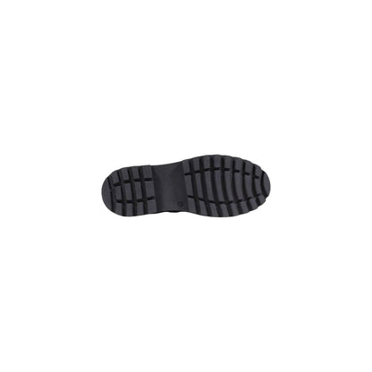 Lace-Up Ankle Combat Winter Boots by Alviero Martini Prima Classe for women in polyethylene & polyurethane black & gold showcases a ergonomic silhouette from the Women's Polyethylene & Polyurethane Lace-Up Ankle Combat Winter Boots collection, featuring a ergonomic and a ergonomic .
