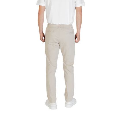 Hugo Boss Men's Straight-Leg Regular-Fit Polyester Trousers - Beige