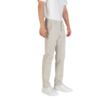 Hugo Boss Men's Straight-Leg Regular-Fit Polyester Trousers - Beige