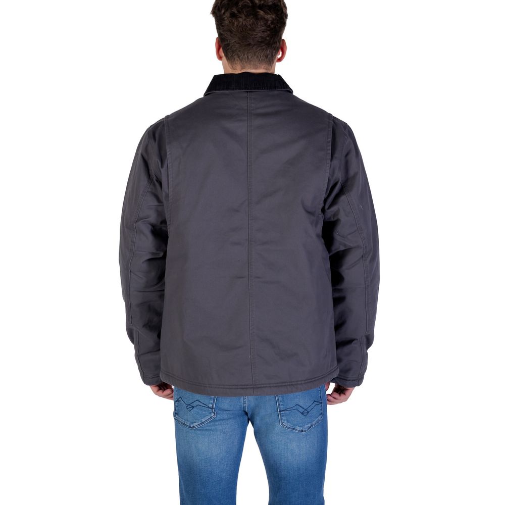 Jacket by Tommy Hilfiger Jeans for men in cotton twill corduroy gray presents a authentic silhouette, artfully detailed with a authentic and functional pockets for a premium authentic finish.