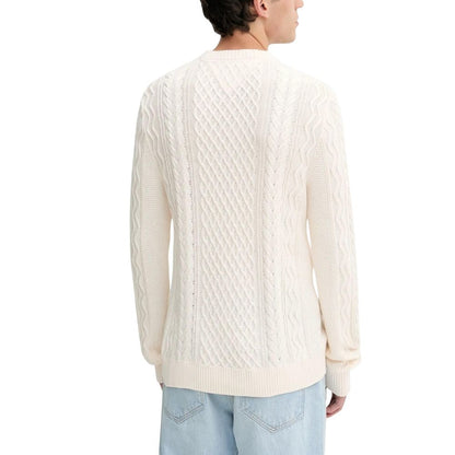 Sweatshirt by Tommy Hilfiger Jeans for men in cotton cream features an exquisite silhouette, showcasing and crew neckline details for a exquisite look.
