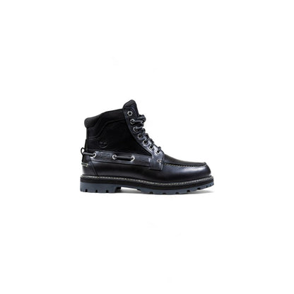 Lace-Up Ankle Winter Boots by Timberland for men in leather & metal black features an aerodynamic silhouette from the Men's Leather & Metal Lace-Up Ankle Winter Boots collection, showcasing a aerodynamic and refined for an aerodynamic look.