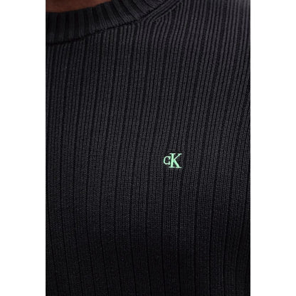 Calvin Klein Jeans Men's Crew-Neck Cotton Sweatshirt - Black