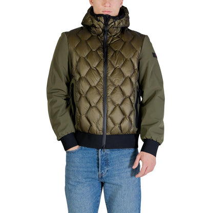 Hooded Overcoat by Peuterey for men in polyamide features a contemporary silhouette showcasing a contemporary hooded neckline and refined pockets, hooded & insulated for a sophisticated finish.