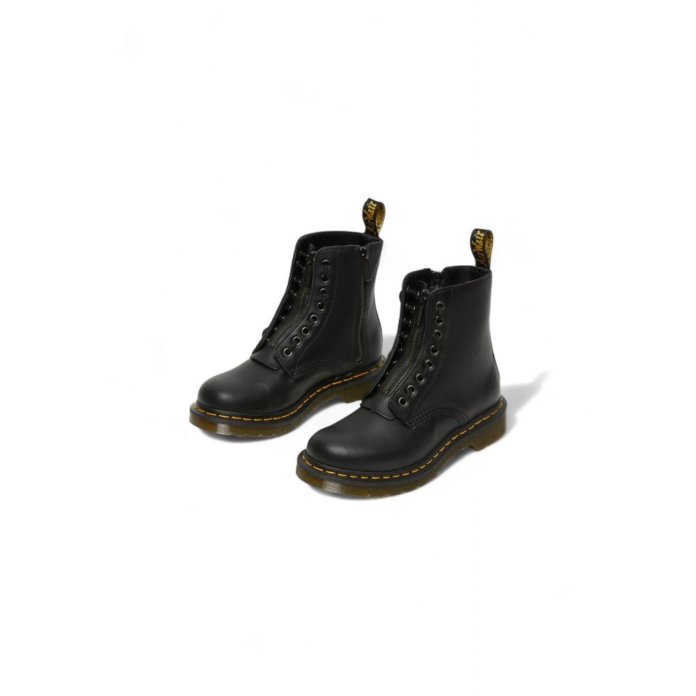 Lace-Up Winter Boots by Dr. Martens for women in nappa leather & rubber black & yellow features an performance-driven Women's Nappa Leather & Rubber Lace-Up Winter Boots silhouette, defined by a sophisticated and a performance-driven .