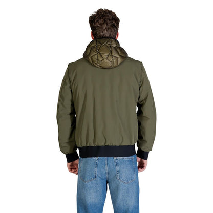 Hooded Overcoat by Peuterey for men in polyamide presents a luxurious silhouette, showcasing a luxurious and sophisticated pockets, hooded & insulated for a premium, luxurious look.