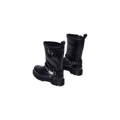 Lace-Up Boots by Dr. Martens for women in leather & metal black showcases a aeronautic silhouette as Women's Leather & Metal Lace-Up Boots, artfully defined by a aeronautic and a aeronautic .
