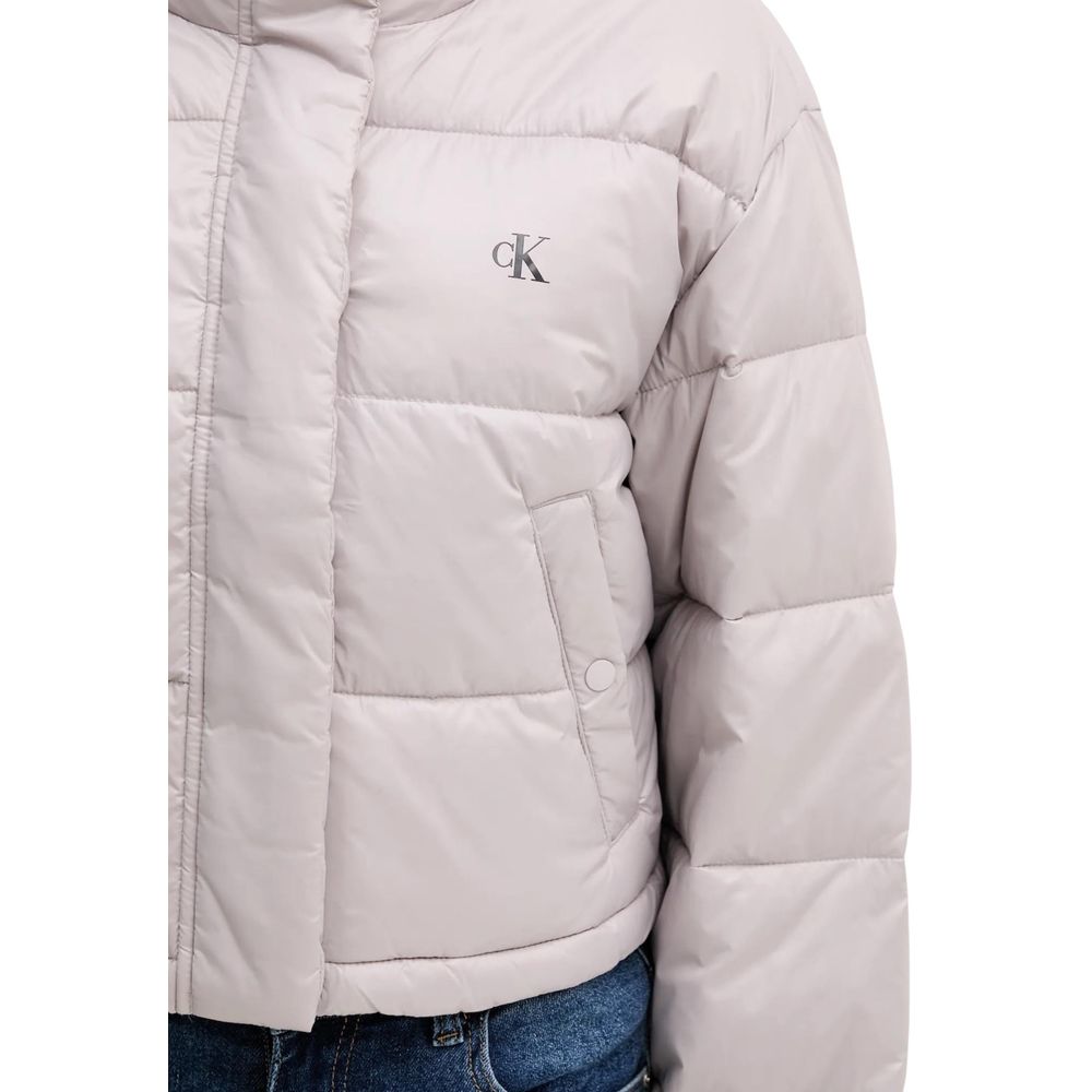 Jacket by Calvin Klein Jeans for women in polyamide purple features a smart silhouette, perfectly accentuated by its unique and functional insulated for a smart finish.