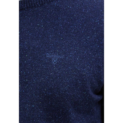 Sweatshirt by Barbour for men in wool blue & natural features an magnificent silhouette, showcasing a sophisticated crew neckline and detail for a truly magnificent finish.