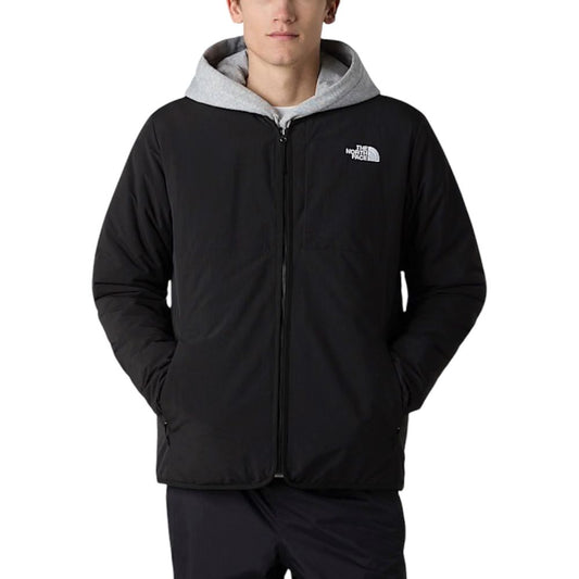 Hooded Overcoat by The North Face for men in nylon black features a contemporary silhouette showcasing a contemporary hooded neckline and refined lightweight, pockets & hooded for a sophisticated finish.