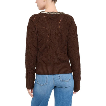Sweatshirt by Liu Jo for women in marabou wool brown features an magnificent silhouette, showcasing a sophisticated and detail for a truly magnificent finish.