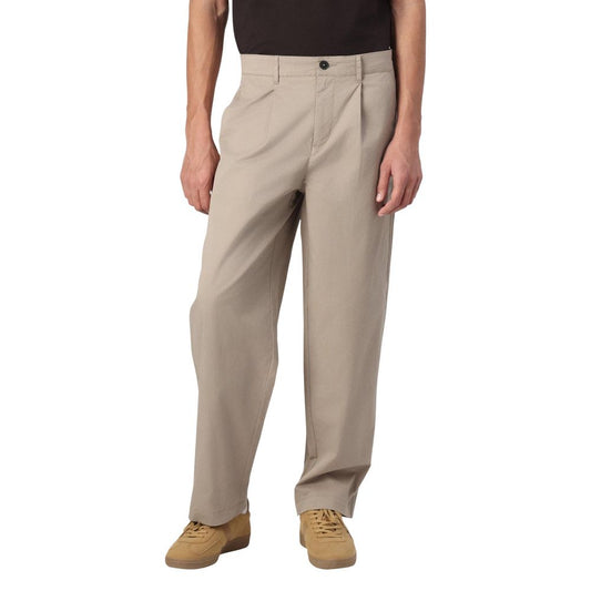 Trousers by Only & Sons for men in stretch cotton beige features a tailored silhouette with a tailored regular-fit, defined by its long and a sophisticated .
