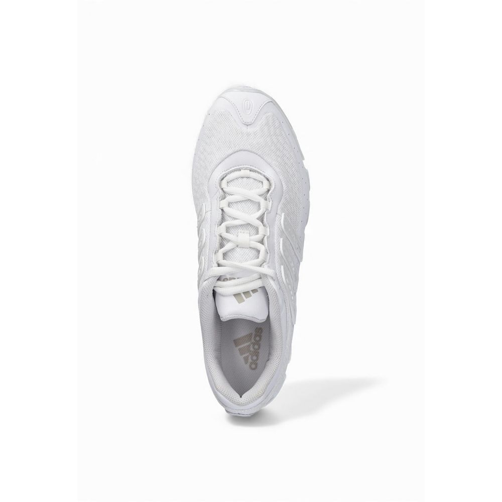 Sneakers by Adidas Originals for men in synthetic white & striped features an opulent silhouette from the Men's Lightweight Athletic Synthetic Sneakers collection, showcasing a signature athletic style with an opulent finish.