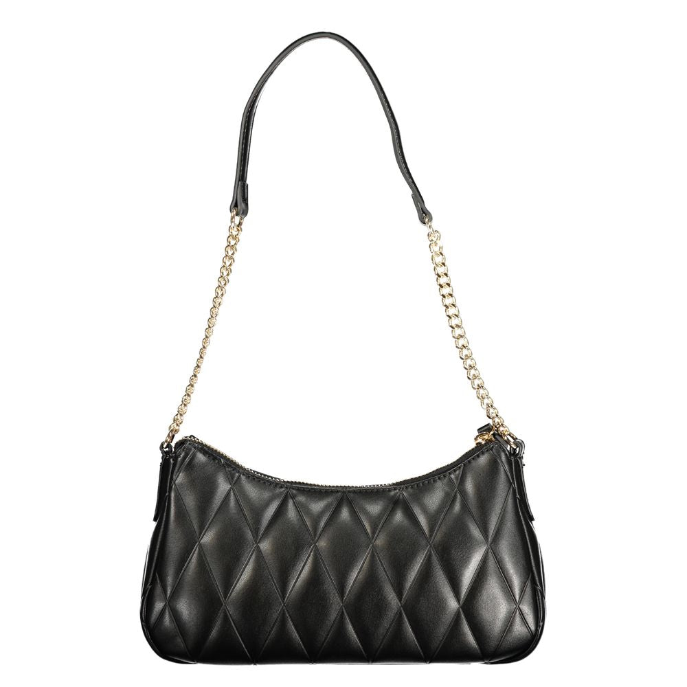 Shoulder Handbag by Twinset for women in polyurethane black features a refined silhouette, showcasing a secure zipper, organized cardholder, and versatile shoulder-strap & handle for a refined finish.