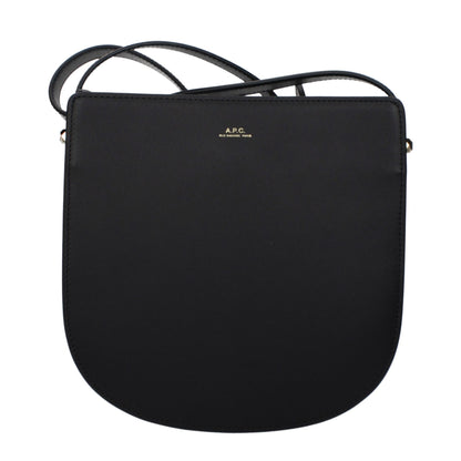 Crossbody Handbag by A.P.C. for women in leather black features an multi-faceted design with a secure , ample , and versatile crossbody-strap & adjustable-strap for a multi-faceted finish.