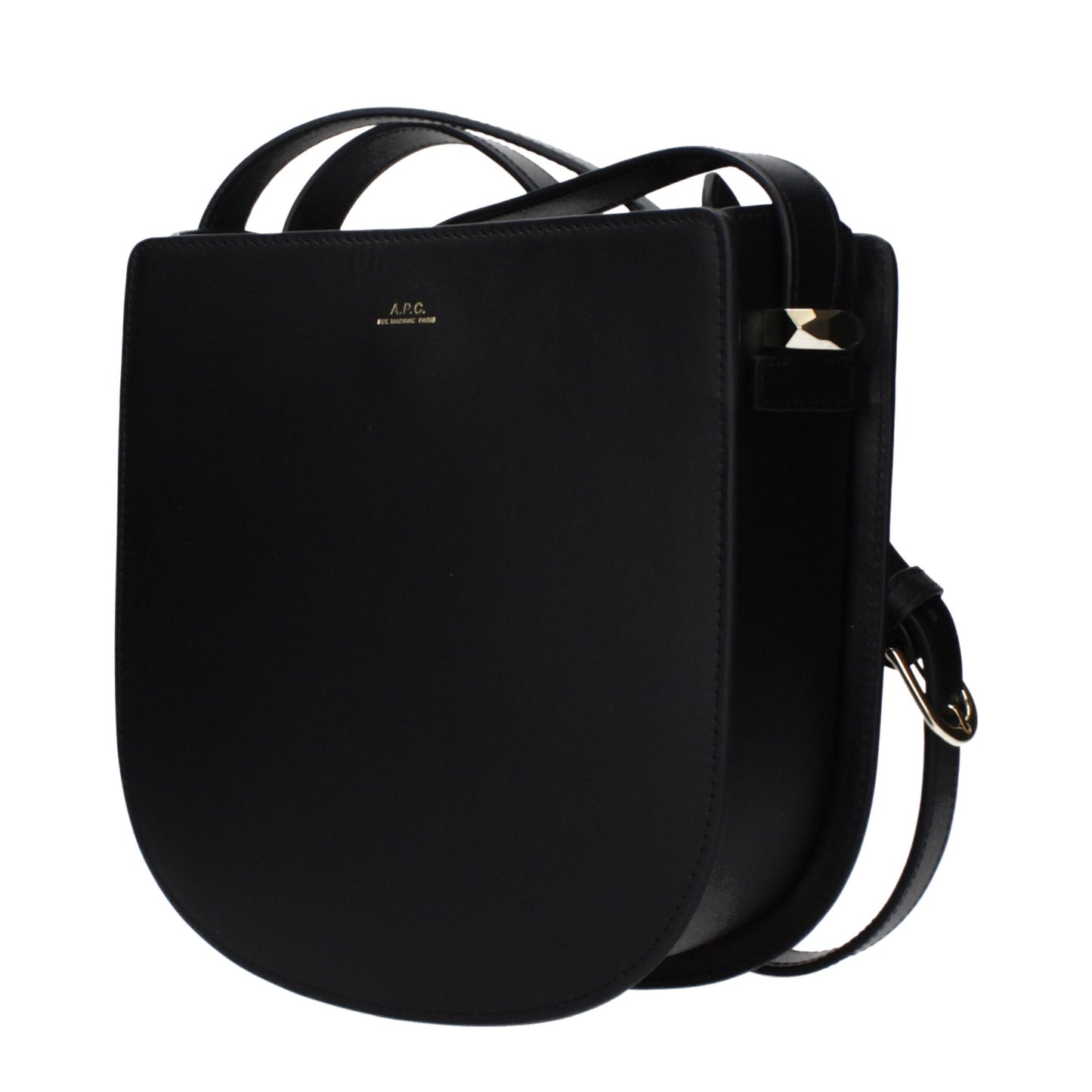 Crossbody Handbag by A.P.C. for women in leather black showcases a versatile sophistication silhouette, featuring a secure , versatile sophistication , and versatile crossbody-strap & adjustable-strap for a versatile sophistication finish.
