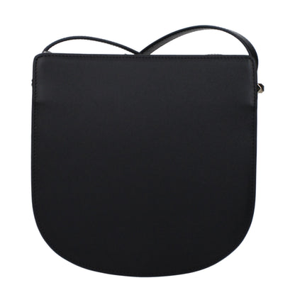 Crossbody Handbag by A.P.C. for women in leather black features a transformative elegance silhouette, showcasing a secure , organized , and versatile crossbody-strap & adjustable-strap for a transformative elegance look.
