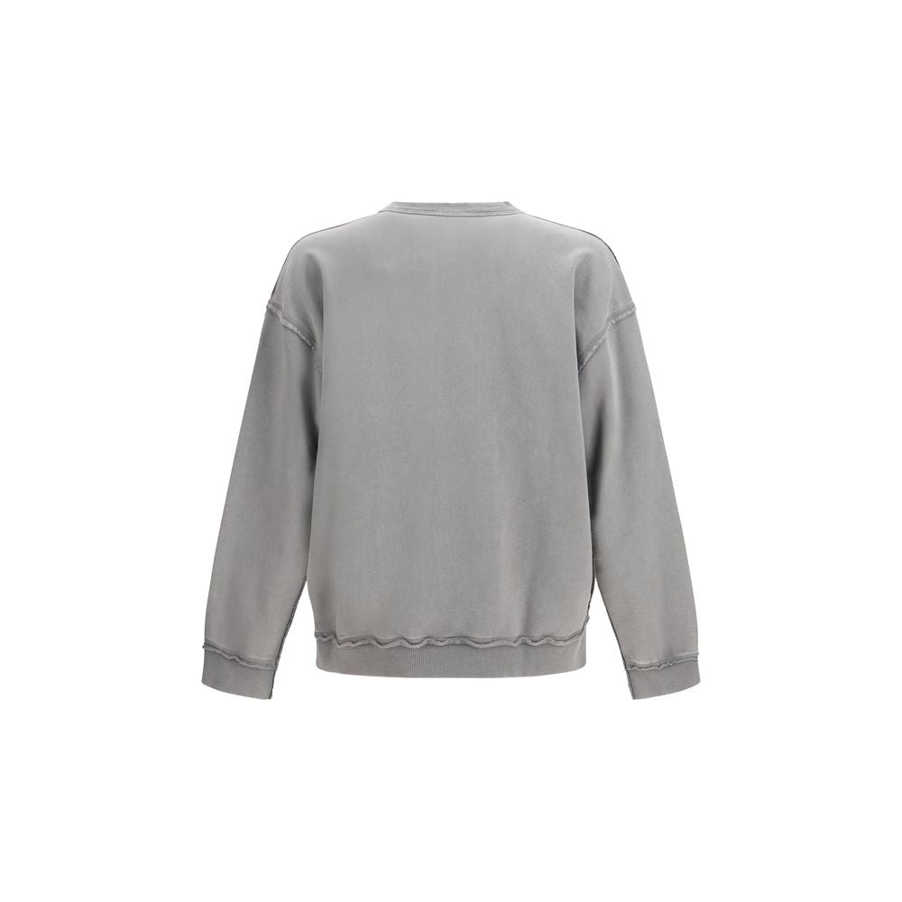Sweatshirt by Diesel for men in cotton gray features a unrivaled silhouette with a refined crew neckline and unrivaled detailing for a sophisticated look.