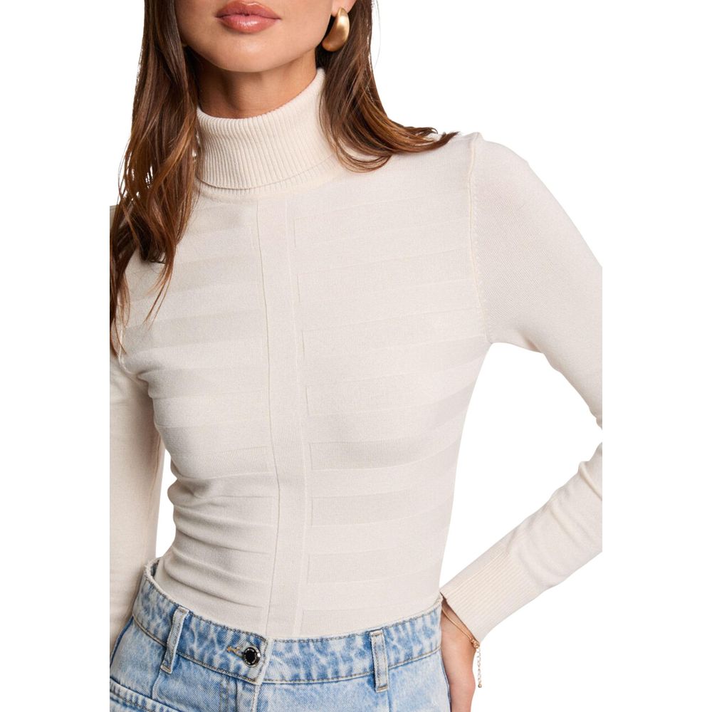 This Sweater by Morgan De Toi for women in polyamide viscose beige presents a understated silhouette, featuring a sophisticated and for a understated finish.