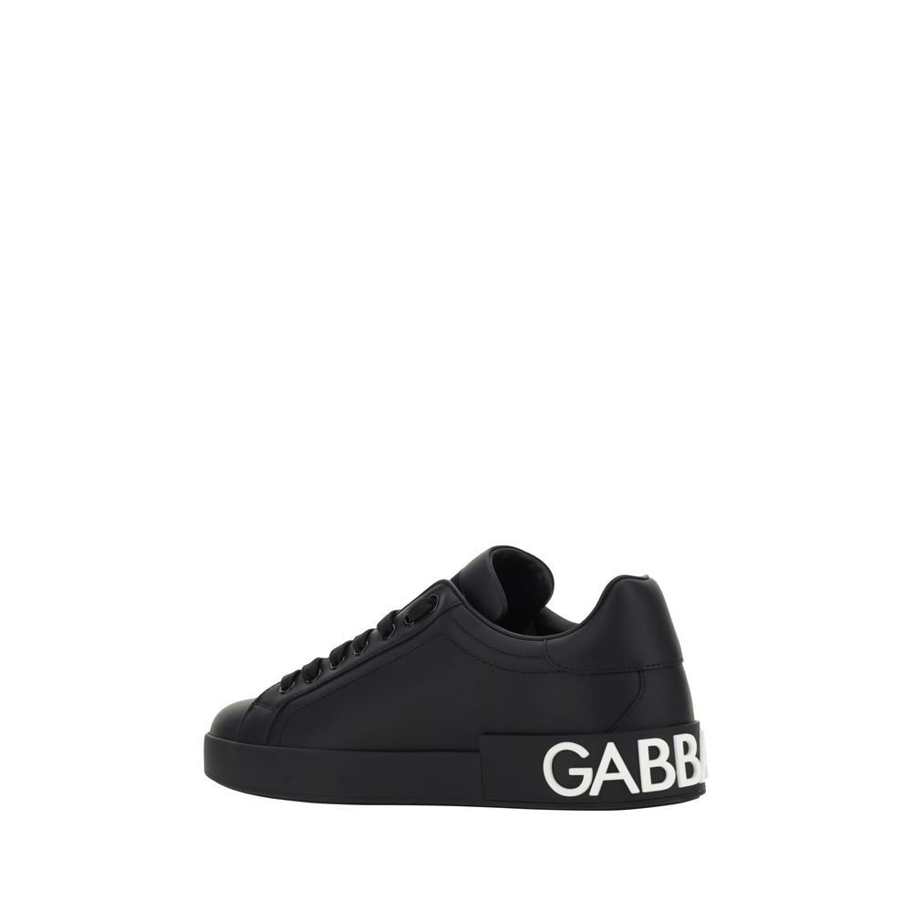 Sneakers by Dolce & Gabbana for men in bos taurus calfskin leather black, signature & monogram presents a impeccable silhouette as Men's Fashion Bos Taurus Calfskin Leather Sneakers, expertly defined by a impeccable fashion style for a impeccable, high-fashion look.