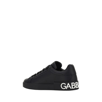 Sneakers by Dolce & Gabbana for men in bos taurus calfskin leather black, signature & monogram presents a impeccable silhouette as Men's Fashion Bos Taurus Calfskin Leather Sneakers, expertly defined by a impeccable fashion style for a impeccable, high-fashion look.