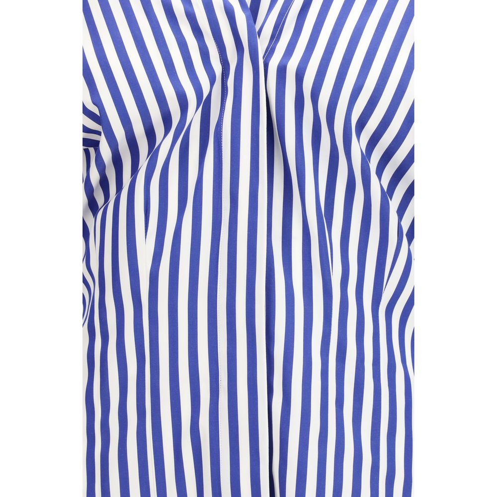 Shirt by Givenchy for women in cotton blue, patterned & striped showcases a sublime silhouette, artfully detailed with a sublime and for a sophisticated, sublime finish.