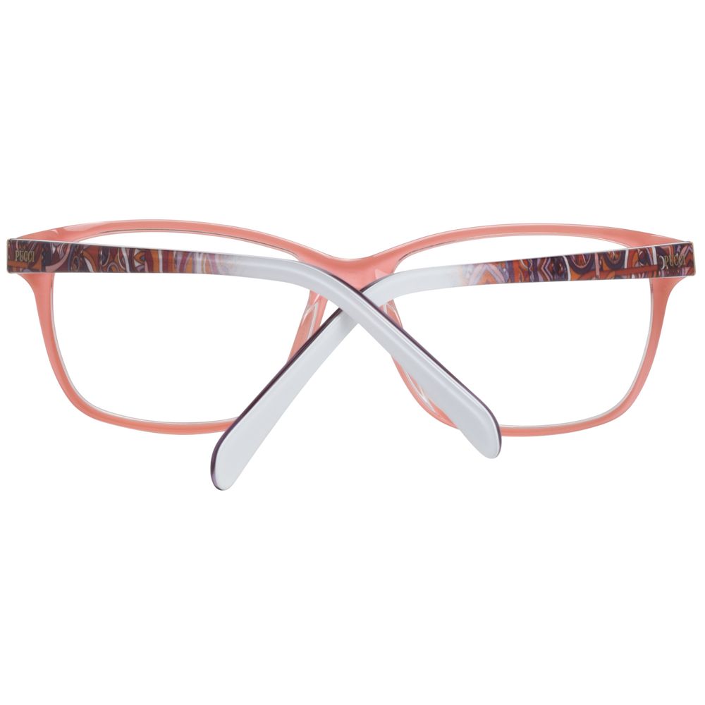 Emilio Pucci Women's Full-Rim Trapezium Plastic Eyeglasses Frames - Pink