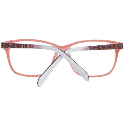Emilio Pucci Women's Full-Rim Trapezium Plastic Eyeglasses Frames - Pink