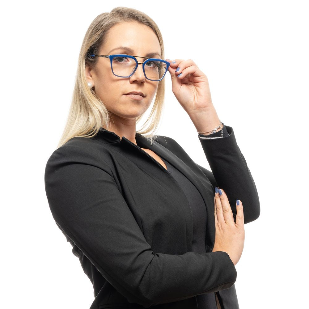 Eyeglasses Frames by Emilio Pucci for women in and blue showcases an refined full-frame frame design featuring a sophisticated blue coloured frame for an refined and refined aesthetic.