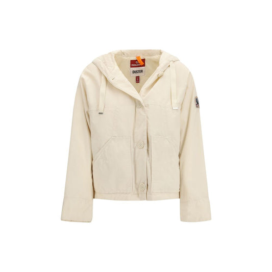 Jacket by Parajumpers for women in polyamide cotton beige & signature features an utilitarian silhouette with a refined , showcasing sophisticated for an utilitarian aesthetic.