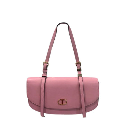 Shoulder Flap Clutch Handbag by Twinset for women in polyurethane gold, multicolor & pink features a sculptural silhouette with a secure flap, magnetic & button, organized built-in-compartments, and versatile shoulder-strap for a sculptural finish.