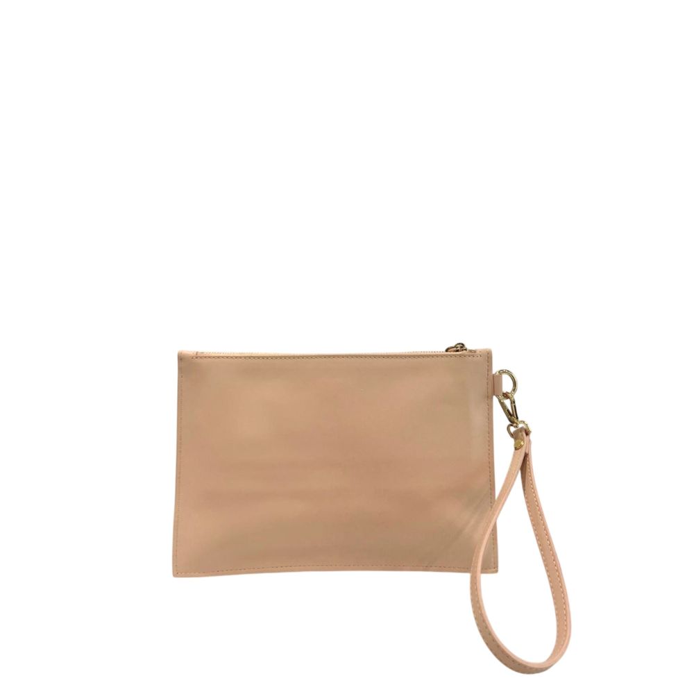 Evening Clutch Handbag by Twinset for women in polyurethane multicolor & pink showcases a sculptural silhouette, featuring a secure zipper, ample , and versatile for a sculptural aesthetic.