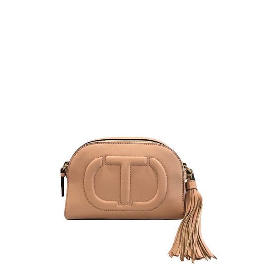 Crossbody Handbag by Twinset for women in polyurethane faux leather gold, multicolor & pink showcases a versatile sophistication silhouette, featuring a secure , versatile sophistication built-in-compartments, and versatile crossbody-strap, shoulder-strap & adjustable-strap for a versatile sophistication finish.