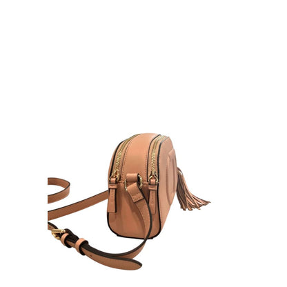 Crossbody Handbag by Twinset for women in polyurethane faux leather gold, multicolor & pink features an versatile silhouette, showcasing a secure and versatile built-in-compartments with versatile crossbody-strap, shoulder-strap & adjustable-strap for a versatile finish.