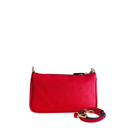Crossbody Handbag by Twinset for women in polyurethane multicolor & red showcases a versatile sophistication silhouette, featuring a secure zipper, versatile sophistication built-in-compartments, and versatile crossbody-strap for a versatile sophistication finish.
