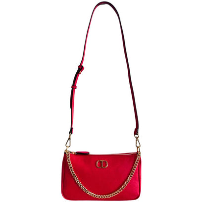 Crossbody Handbag by Twinset for women in polyurethane multicolor & red features an multi-faceted design with a secure zipper, ample built-in-compartments, and versatile crossbody-strap for a multi-faceted finish.