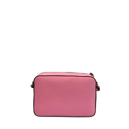 Crossbody Handbag by Twinset for women in polyurethane multicolor & pink features a transformative elegance silhouette, showcasing a secure zipper, organized built-in-compartments, and versatile crossbody-strap, shoulder-strap & adjustable-strap for a transformative elegance look.